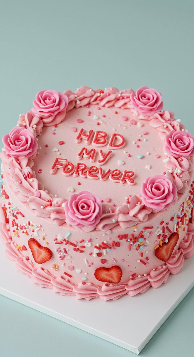 Pretty Pink Forever Birthday Cake Pretty Pink Forever Birthday Cake