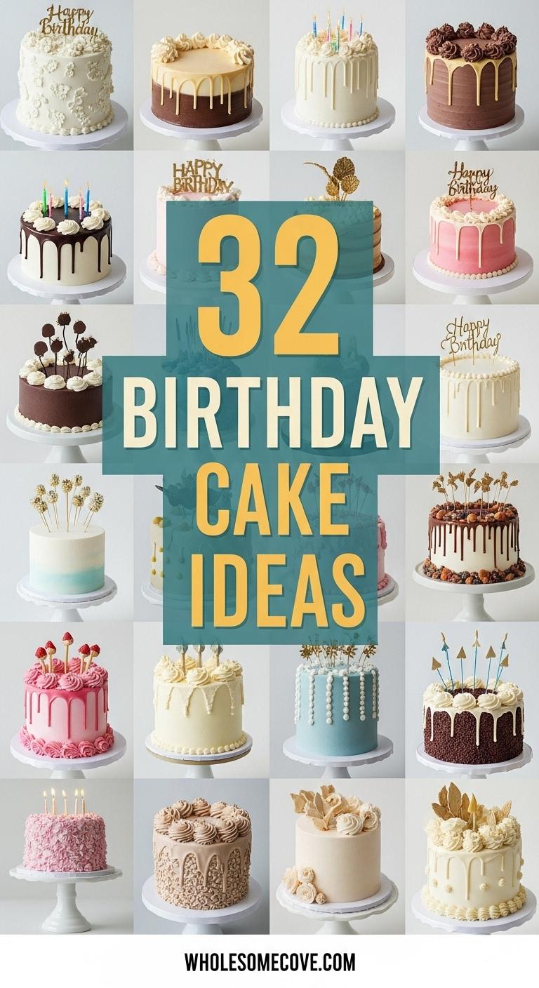 32 Birthday Cake Ideas - Party Planning Inspiration 32 Birthday Cake Ideas - Party Planning Inspiration