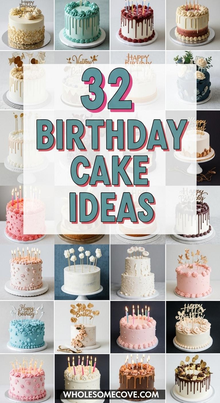 32 Birthday Cake Ideas - Cake Decorating Tips You’ll Love 32 Birthday Cake Ideas - Cake Decorating Tips You’ll Love
