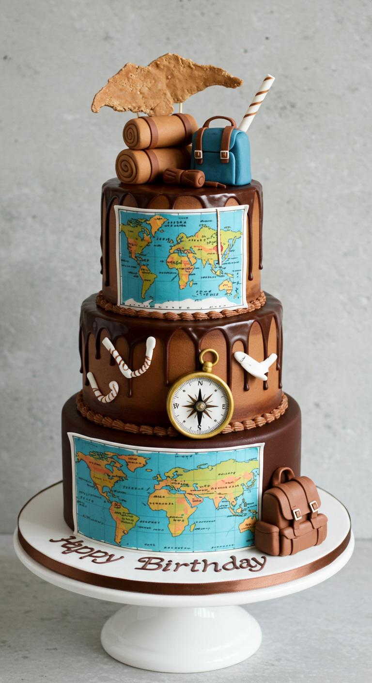 Globetrotter's Adventure Cake Globetrotter's Adventure Cake