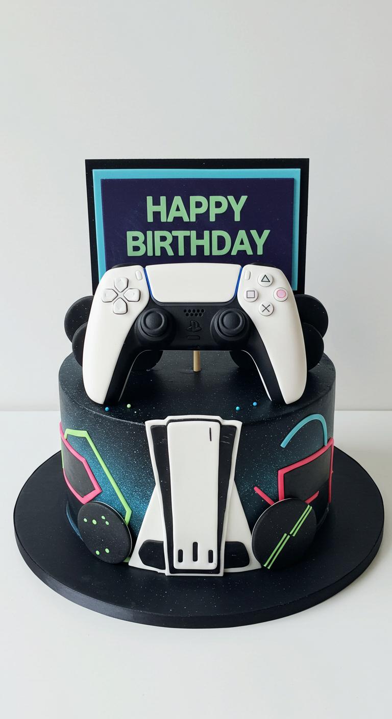 Gamer's Paradise Birthday Cake Gamer's Paradise Birthday Cake