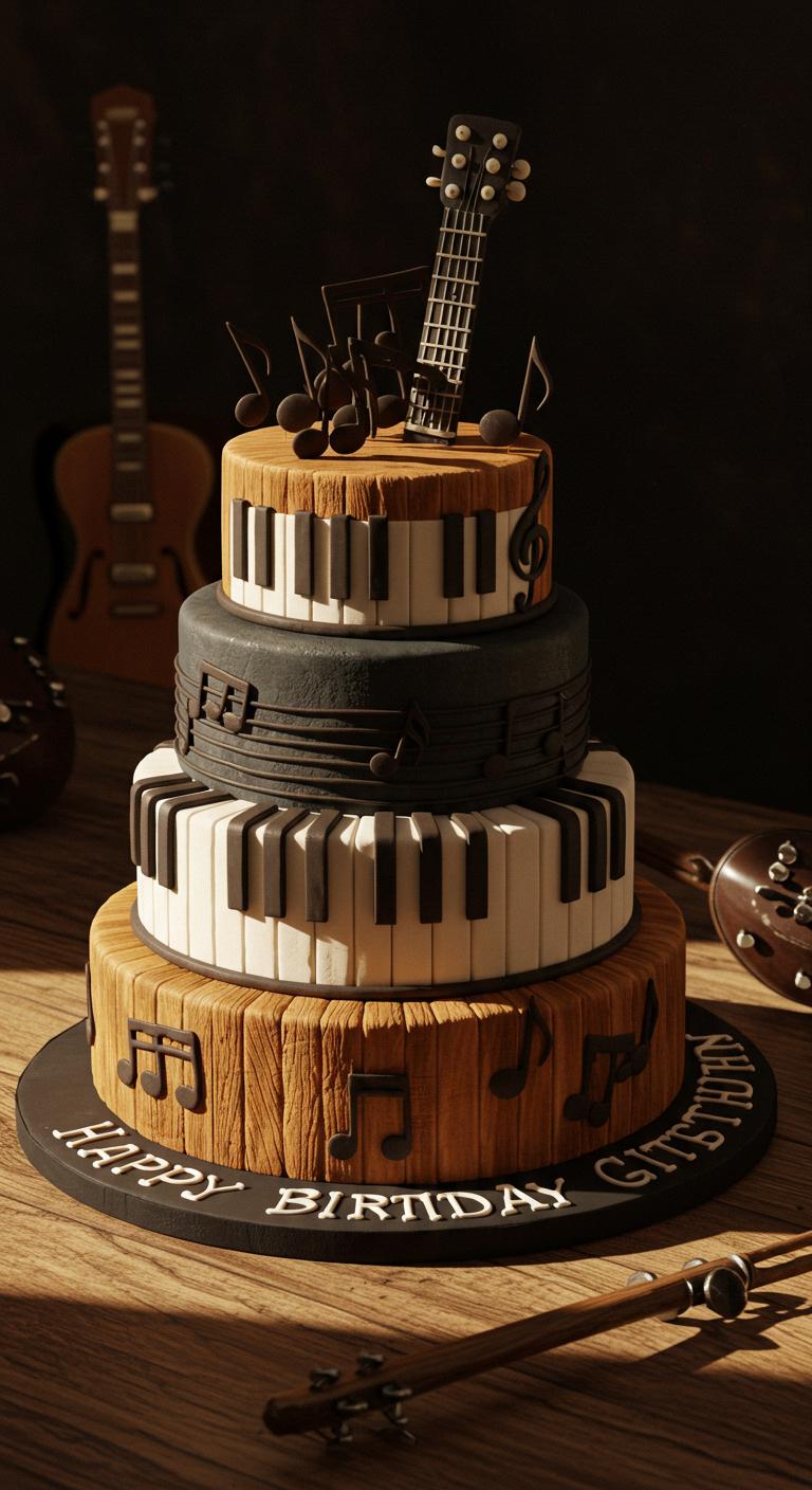 Guitar & Piano Melody Cake Guitar & Piano Melody Cake