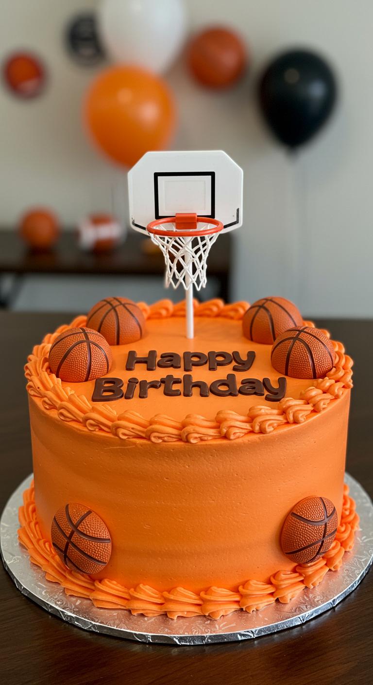 Slam Dunk Basketball Cake Slam Dunk Basketball Cake