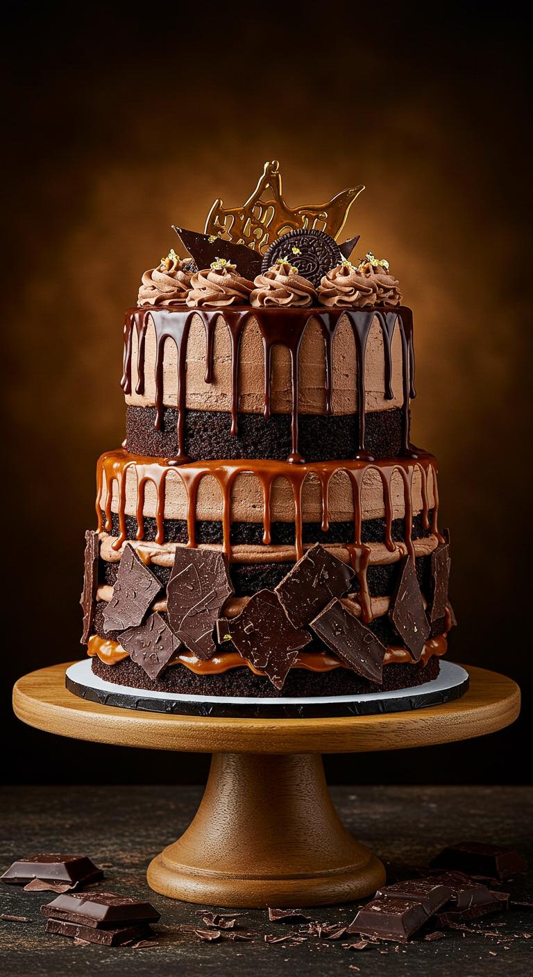 Triple Chocolate Caramel Cake Triple Chocolate Caramel Cake