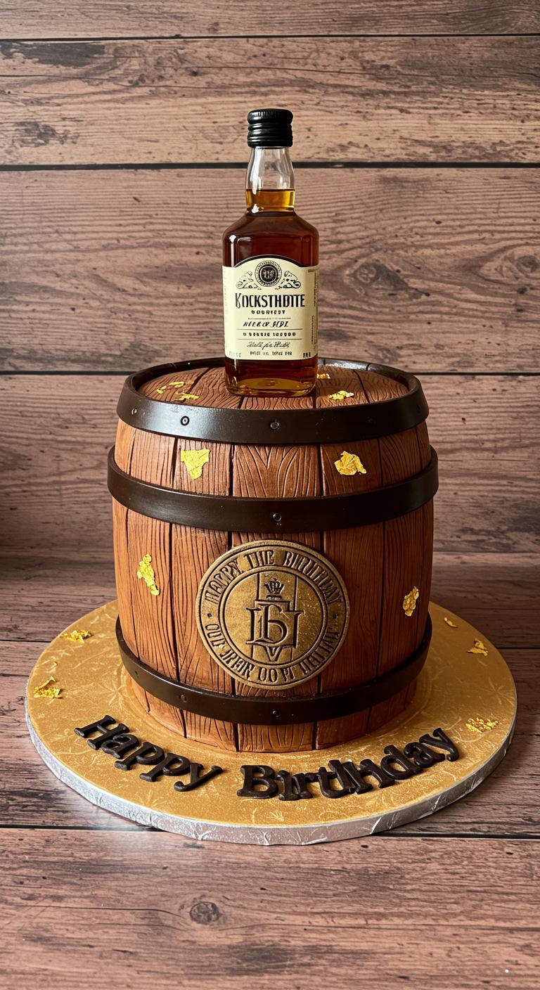 Whiskey Barrel Birthday Cake Whiskey Barrel Birthday Cake