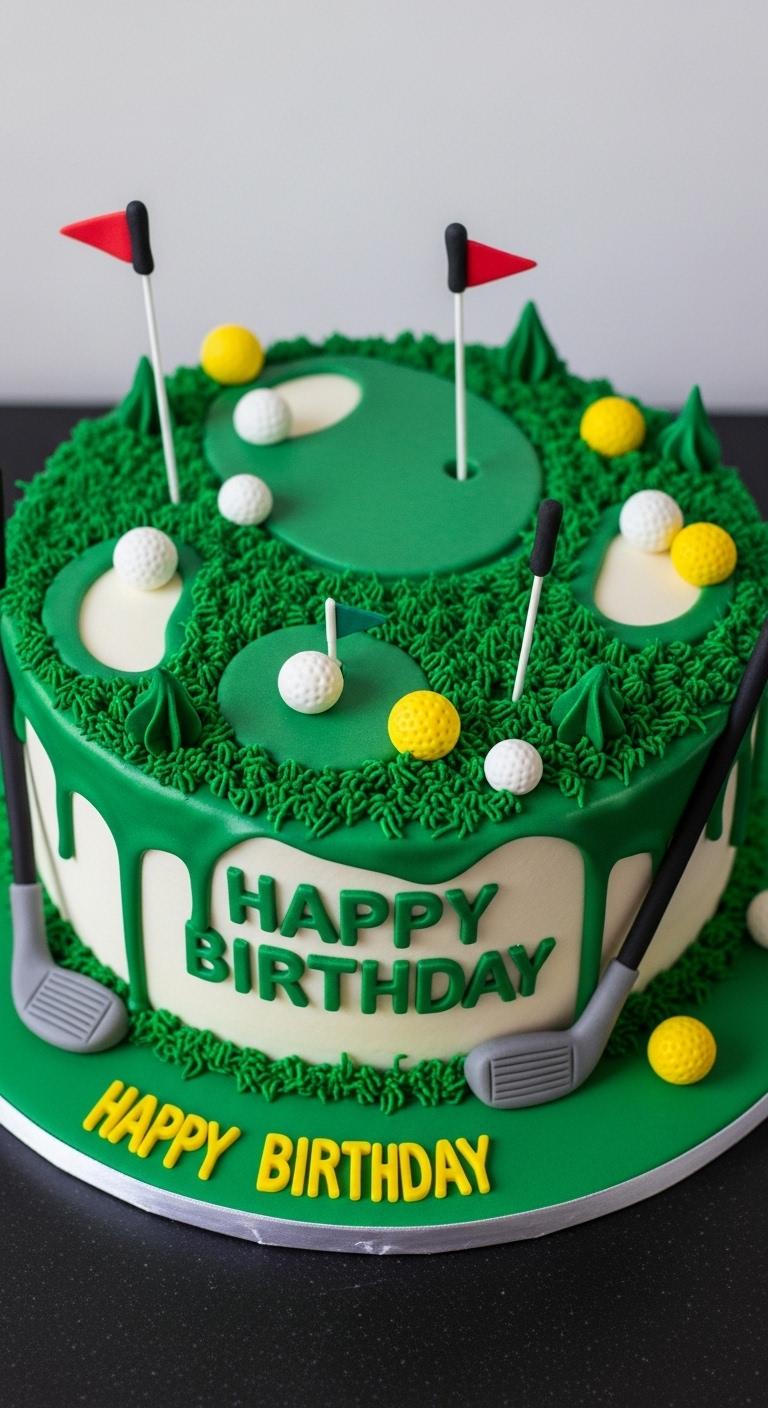 Golfer's Green Fairway Cake Golfer's Green Fairway Cake