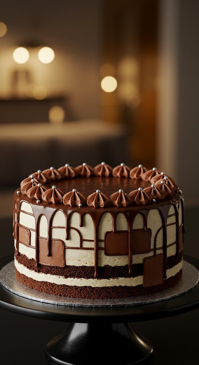 Elegant Chocolate Drip Cake Elegant Chocolate Drip Cake