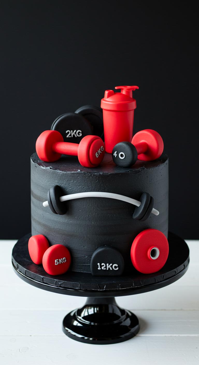 Fitness Enthusiast Gym Cake Fitness Enthusiast Gym Cake