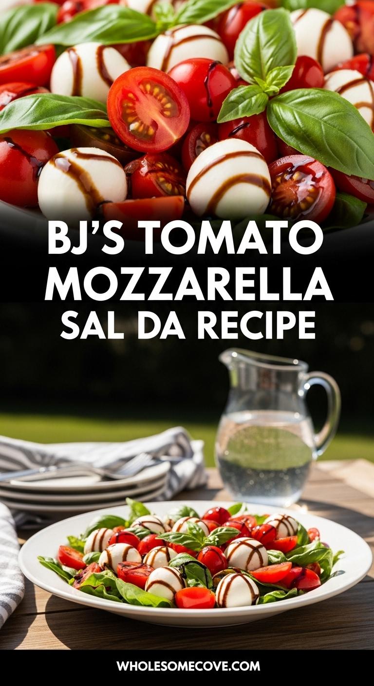 BJ's Tomato Mozzarella Salad Recipe - Simple Italian Classic