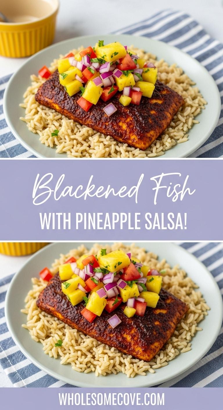 Blackened Fish with Pineapple Salsa – Perfect Summer Recipe Blackened Fish with Pineapple Salsa – Perfect Summer Recipe