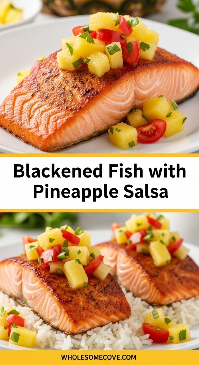 Blackened Fish with Pineapple Salsa – Flavor-Packed Seafood Dish Blackened Fish with Pineapple Salsa – Flavor-Packed Seafood Dish