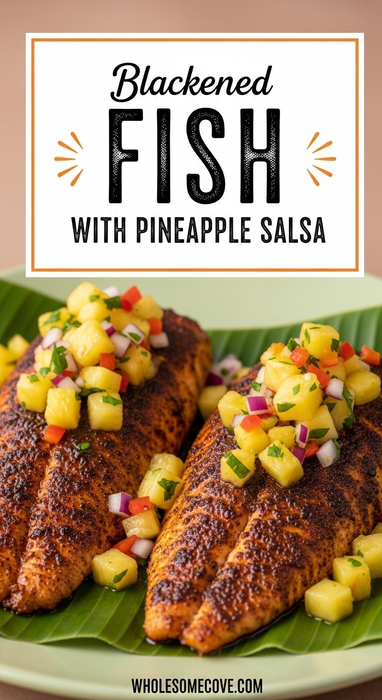 Blackened Fish with Pineapple Salsa Recipe Blackened Fish with Pineapple Salsa Recipe