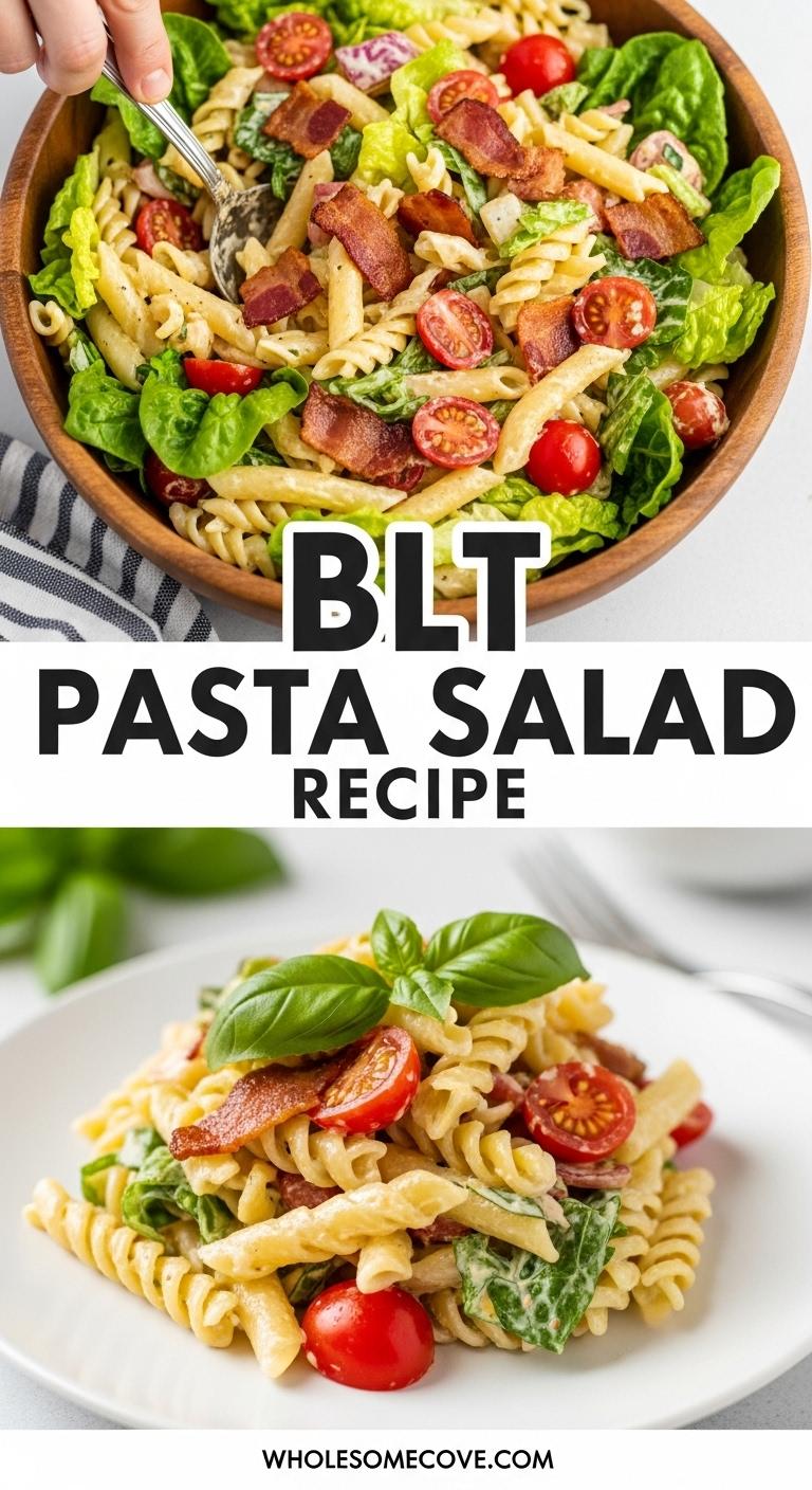 BLT Pasta Salad Recipe – Creamy Salad You’ll Make Again