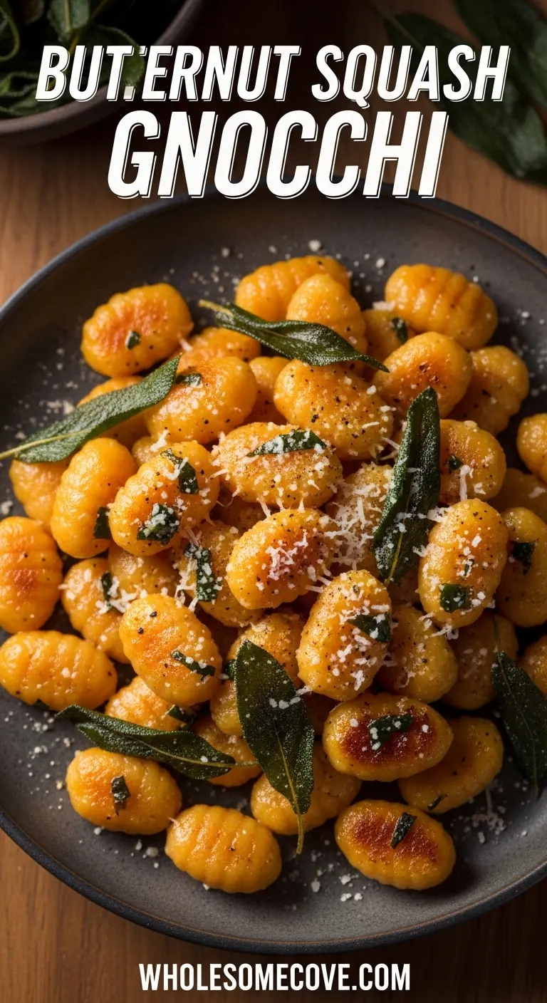 Butternut Squash Gnocchi Recipe | Creamy Sage Butter Sauce