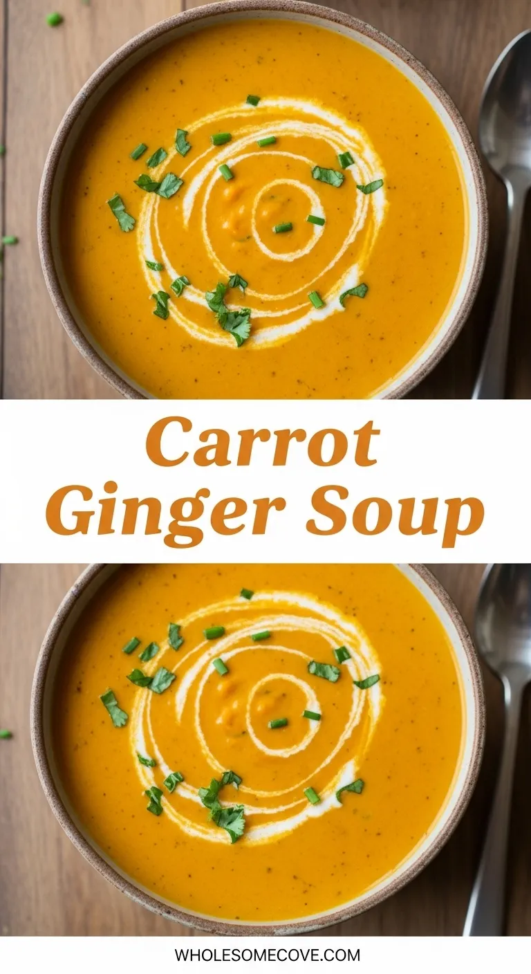 Carrot Ginger Soup Recipe | Easy Meal Prep Lunch Idea