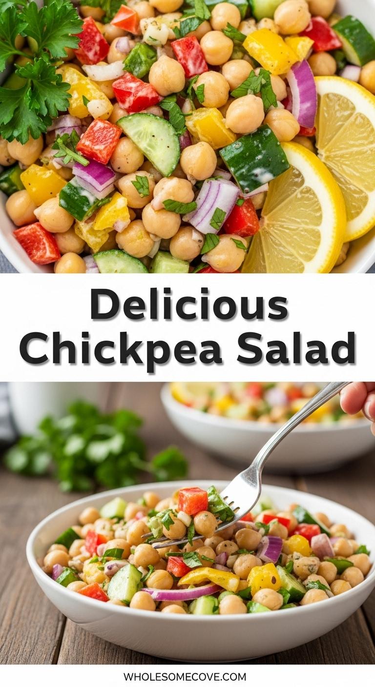 Chickpea Salad Recipe – High Protein Vegetarian Meals Chickpea Salad Recipe – High Protein Vegetarian Meals