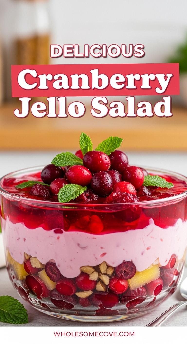 Cranberry Jello Salad – Sweet & Tangy Holiday Classic Cranberry Jello Salad – Sweet & Tangy Holiday Classic