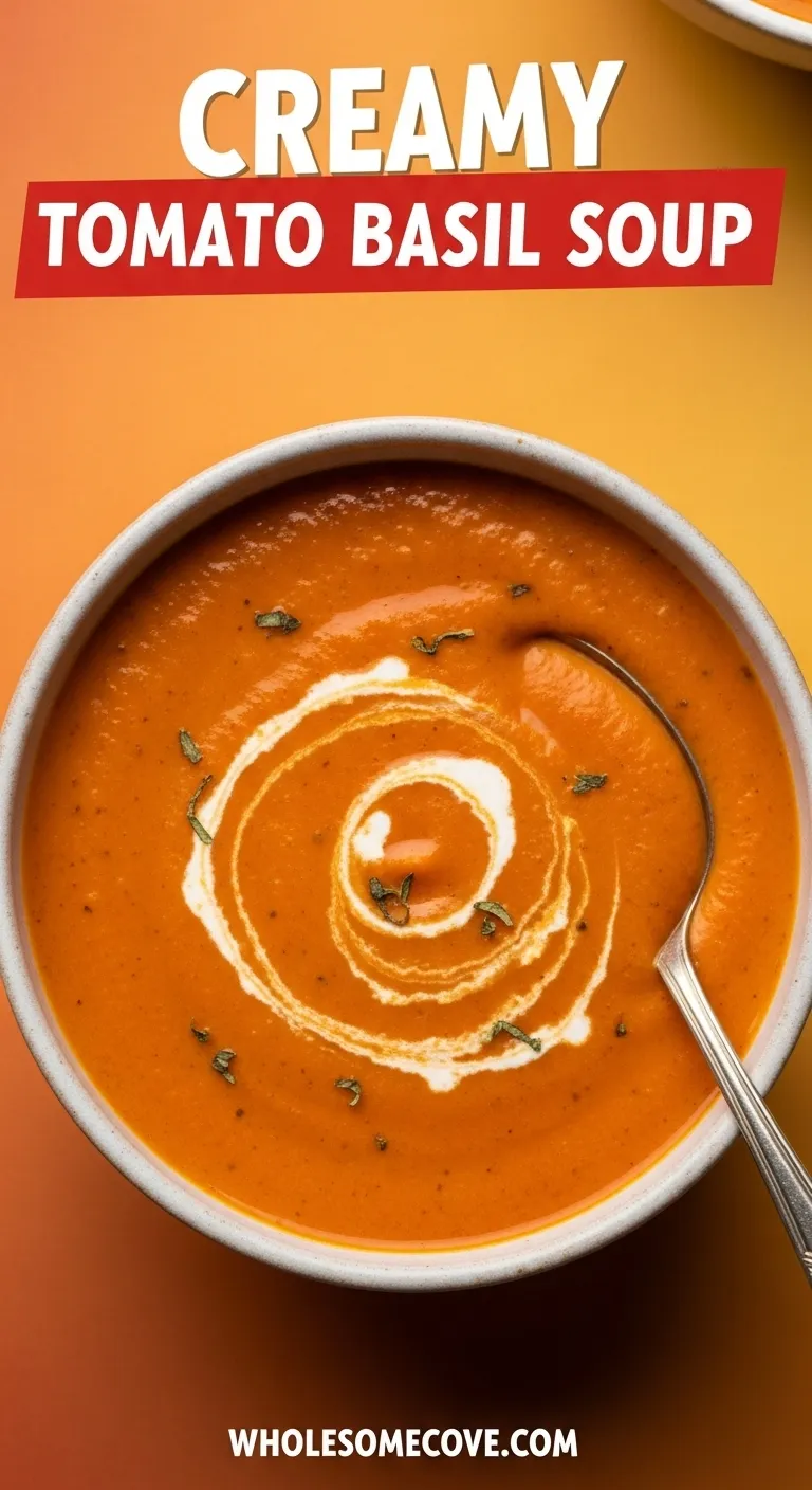 Creamy Tomato Basil Soup Recipe | Kid-Friendly Comfort Classic