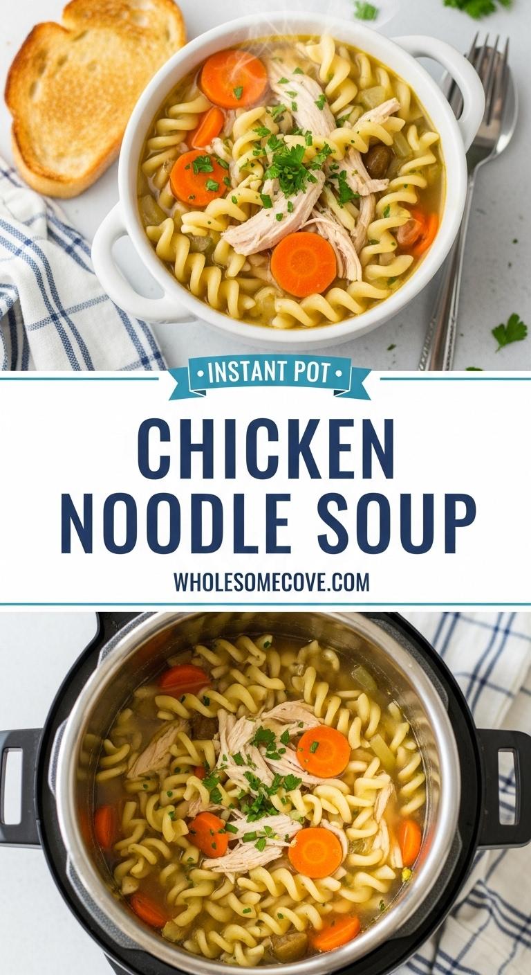 Instant Pot Chicken Noodle Soup Recipe - Cozy 30-Minute Dinner Instant Pot Chicken Noodle Soup Recipe - Cozy 30-Minute Dinner