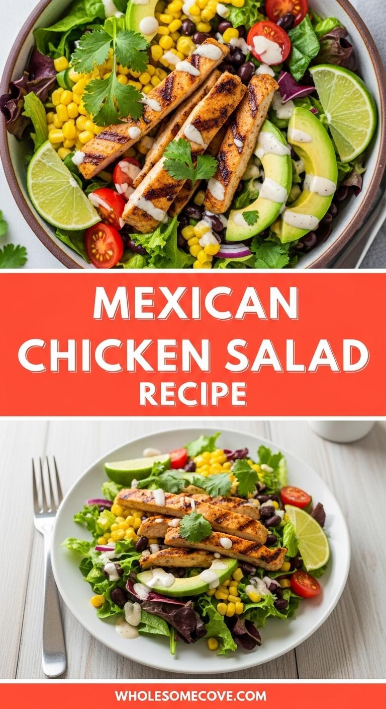 Mexican Chicken Salad Recipe - Light & Satisfying Mexican Chicken Salad Recipe - Light & Satisfying