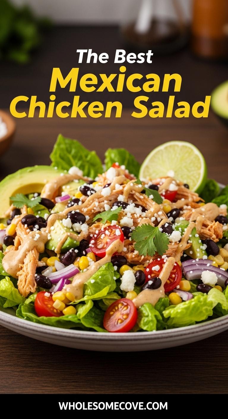 Mexican Chicken Salad Recipe - Easy Lunch Idea Mexican Chicken Salad Recipe - Easy Lunch Idea