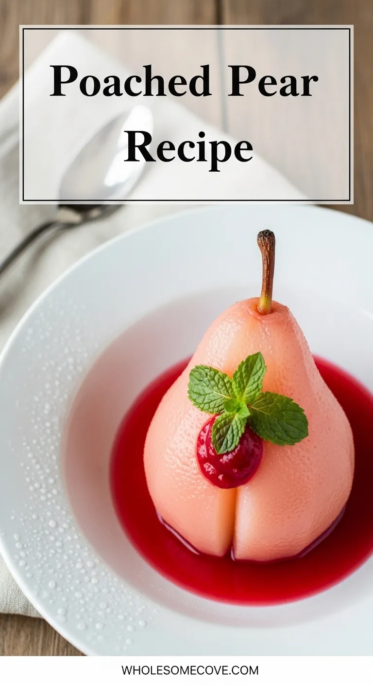 White Wine Poached Pear Recipe | Light & Elegant Sweet Finish