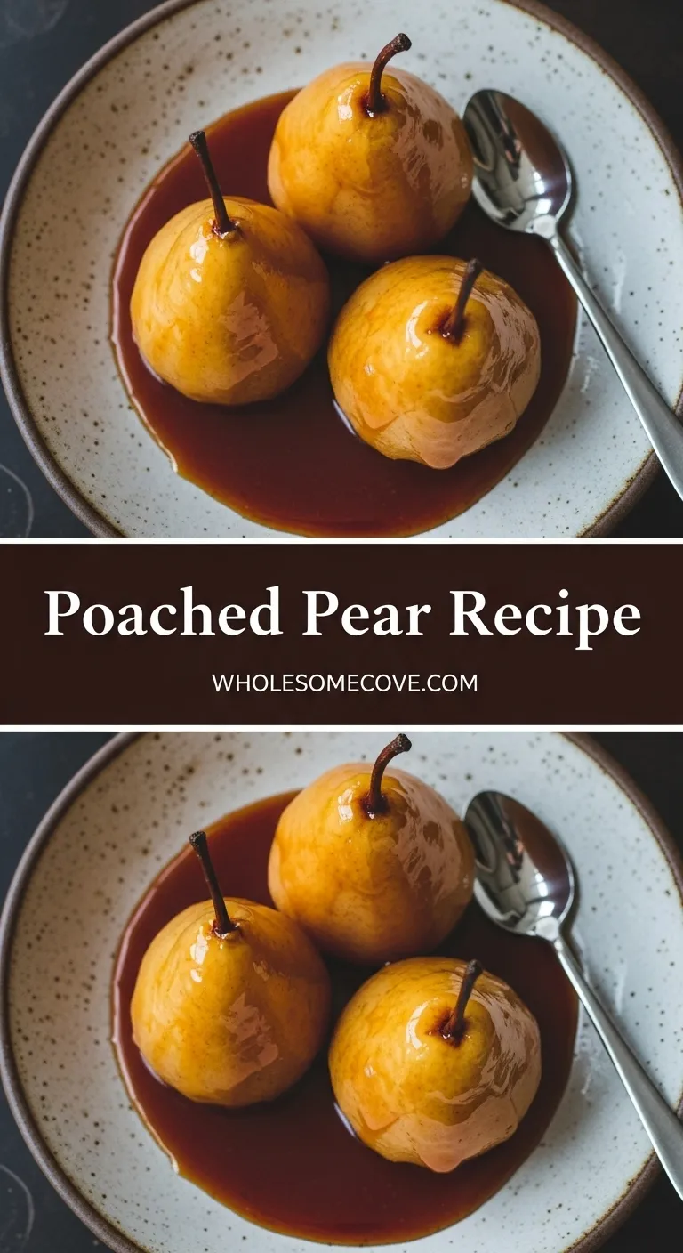Vanilla Poached Pear Recipe | Elegant Dinner Party Dessert