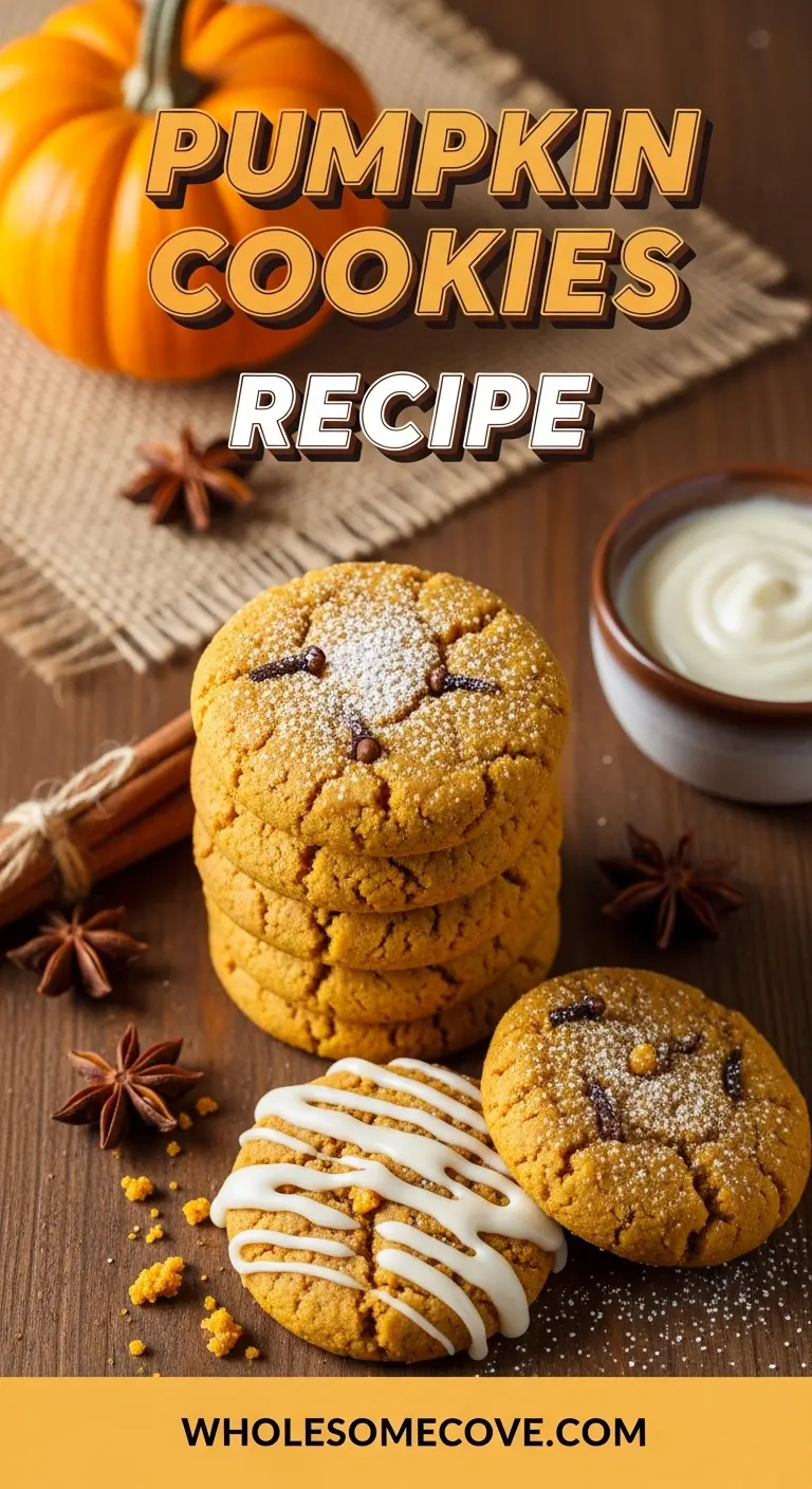 Pumpkin Cookies Recipe | Festive Treat for Thanksgiving or Fall Parties