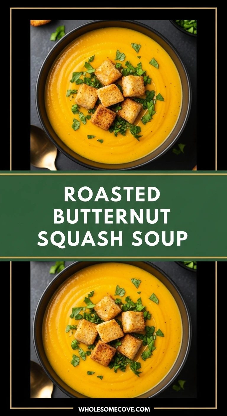 Velvety Roasted Butternut Squash Soup | Cozy Autumn Meal Prep
