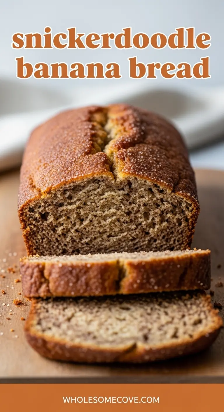 Snickerdoodle Banana Bread Recipe | Soft, Cinnamon-Sugar Swirled Comfort Treat
