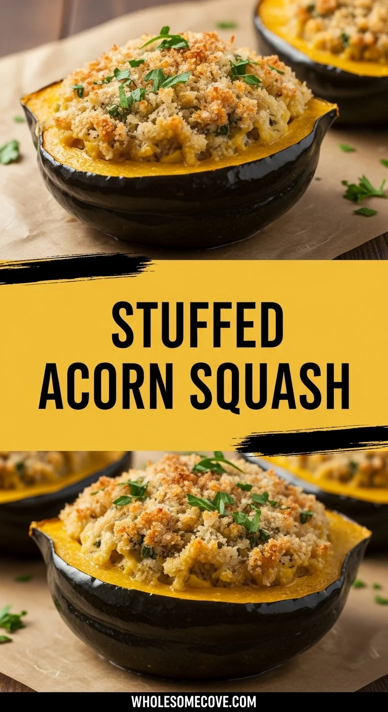 Stuffed Acorn Squash Recipe - Gluten Free Fall Favorite