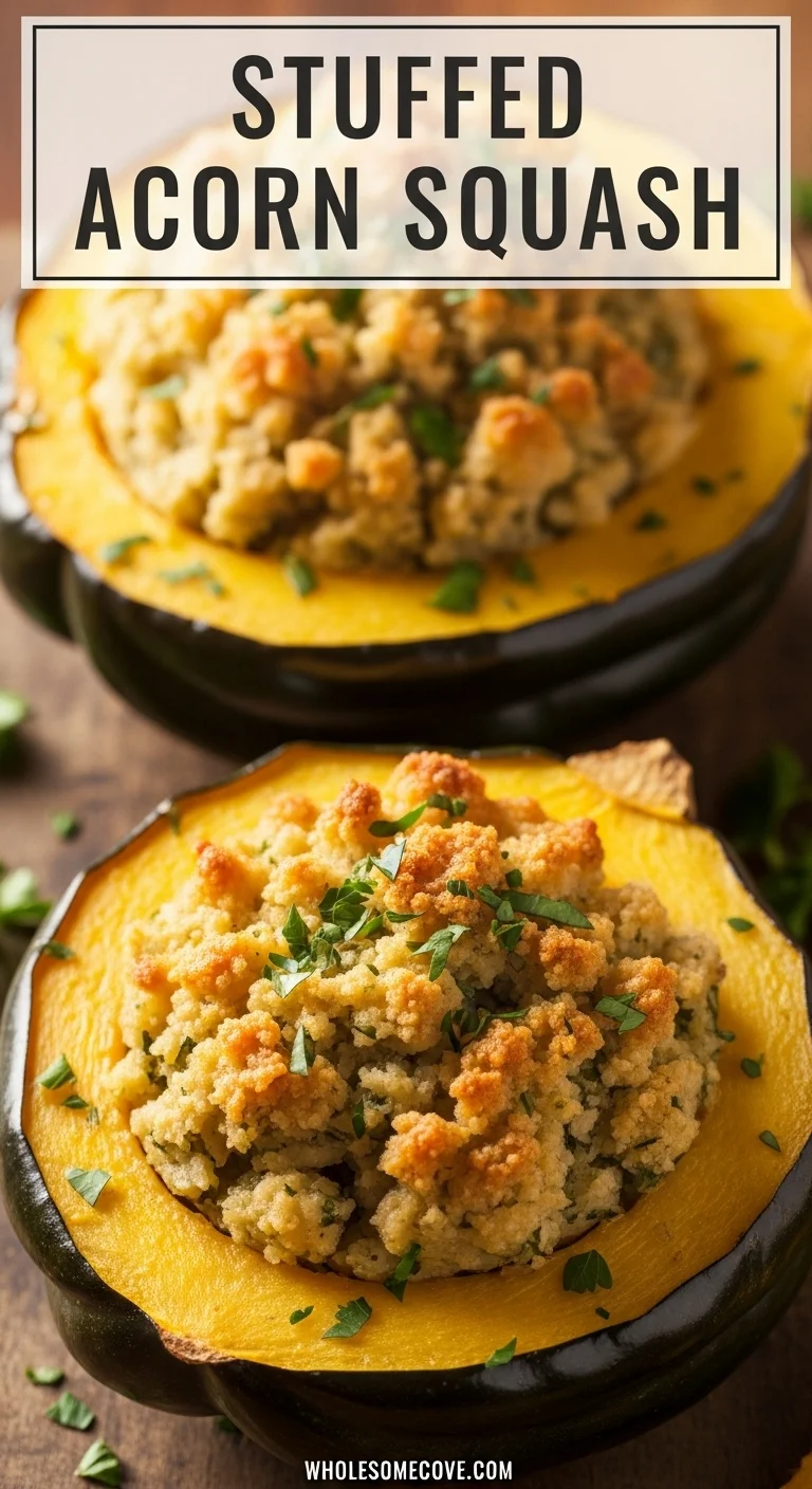 Stuffed Acorn Squash Recipe | Delicious Harvest-Inspired Dinner