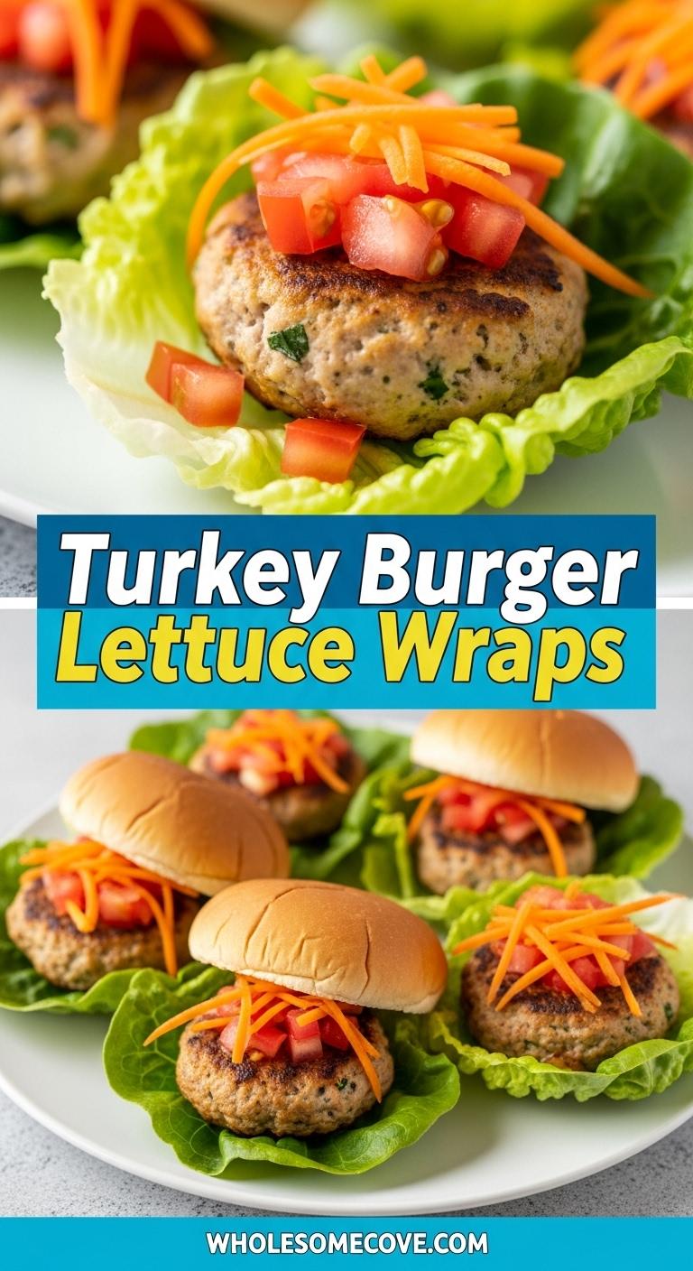 Turkey Burger Lettuce Wraps - Easy Low Carb Meal Prep Turkey Burger Lettuce Wraps - Easy Low Carb Meal Prep