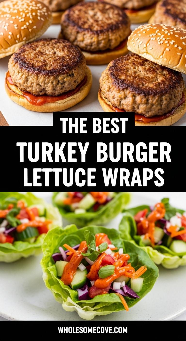 Turkey Burger Lettuce Wraps - Bunless Burger Perfection Turkey Burger Lettuce Wraps - Bunless Burger Perfection