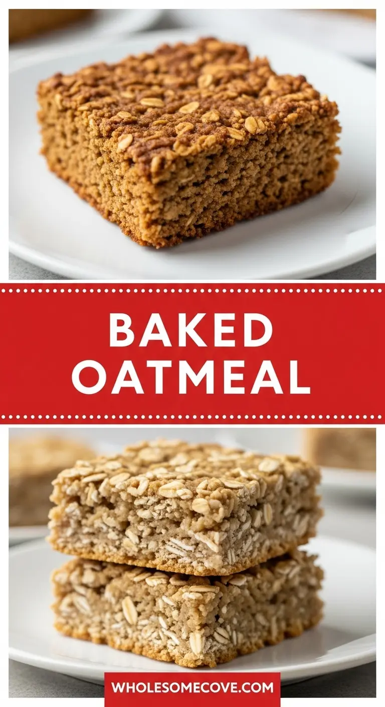 Baked Oatmeal Recipe | Warm Spiced Breakfast Bake