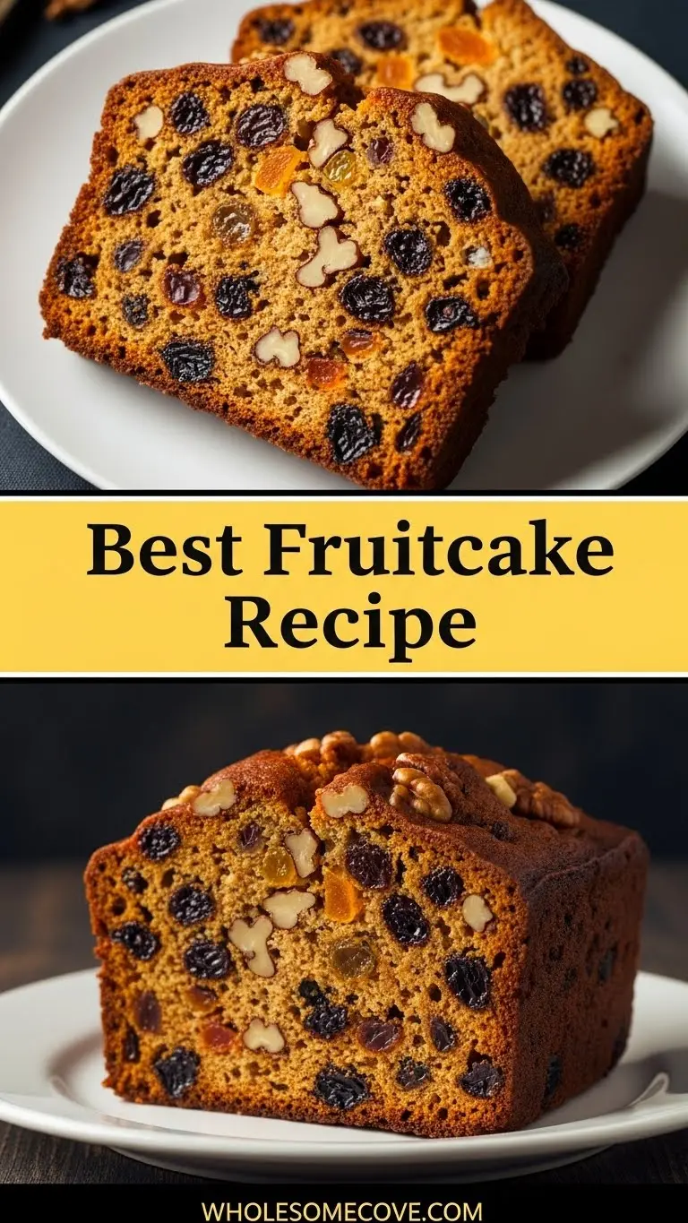 Fruitcake Recipe | No-Soak Easy Christmas Dessert