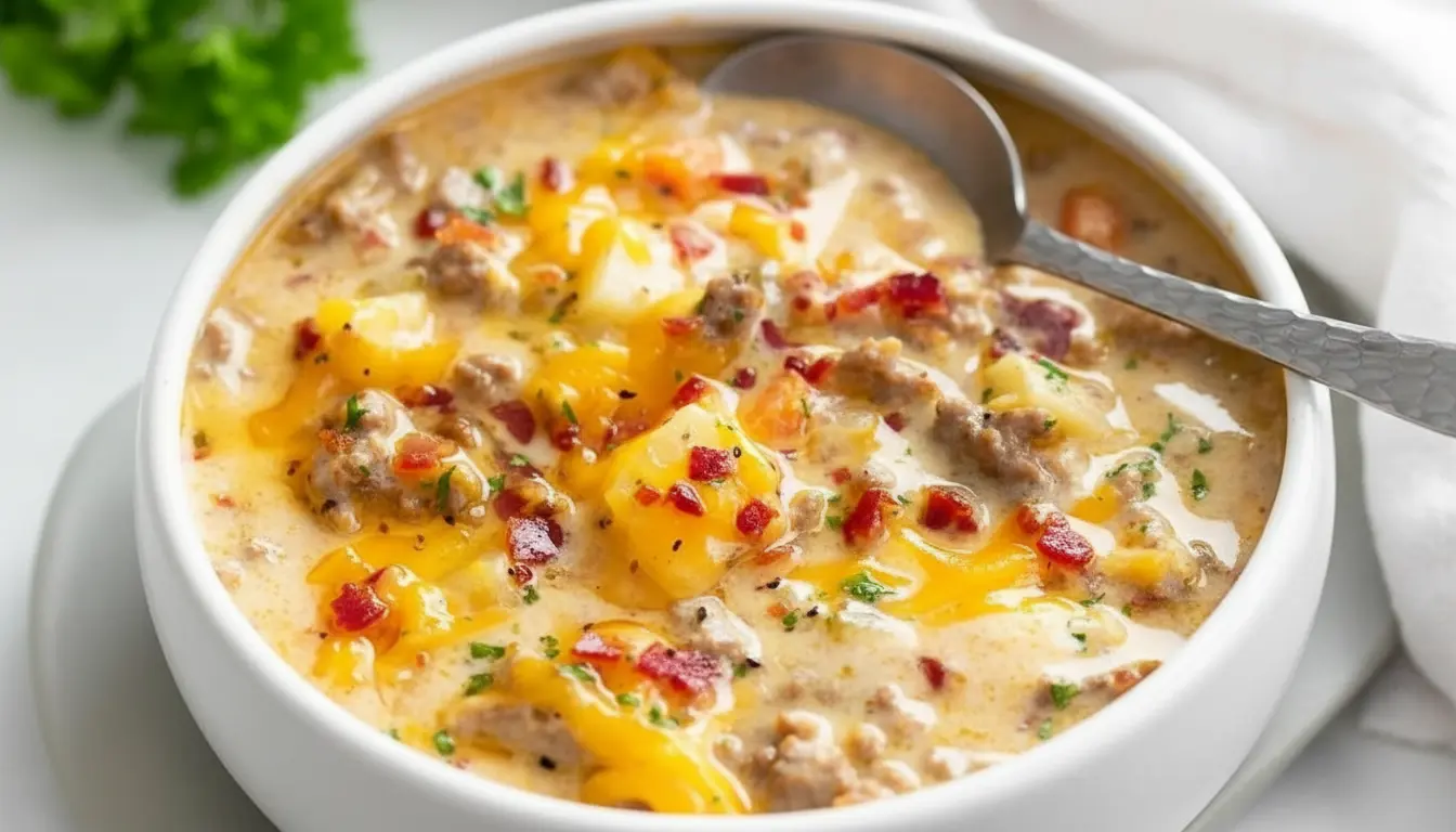 Cheeseburger Soup Recipe
