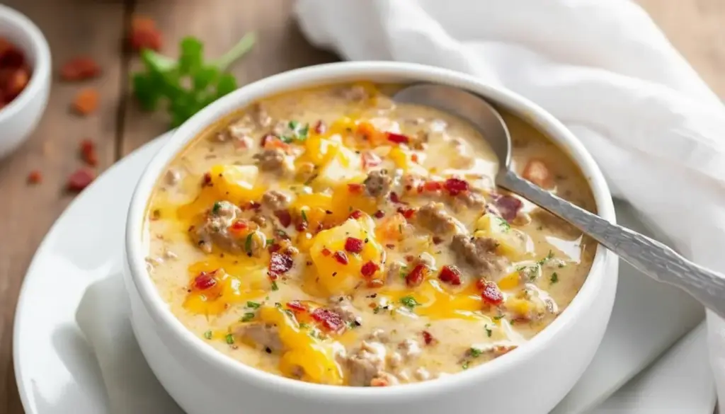 Cheeseburger Soup Recipe