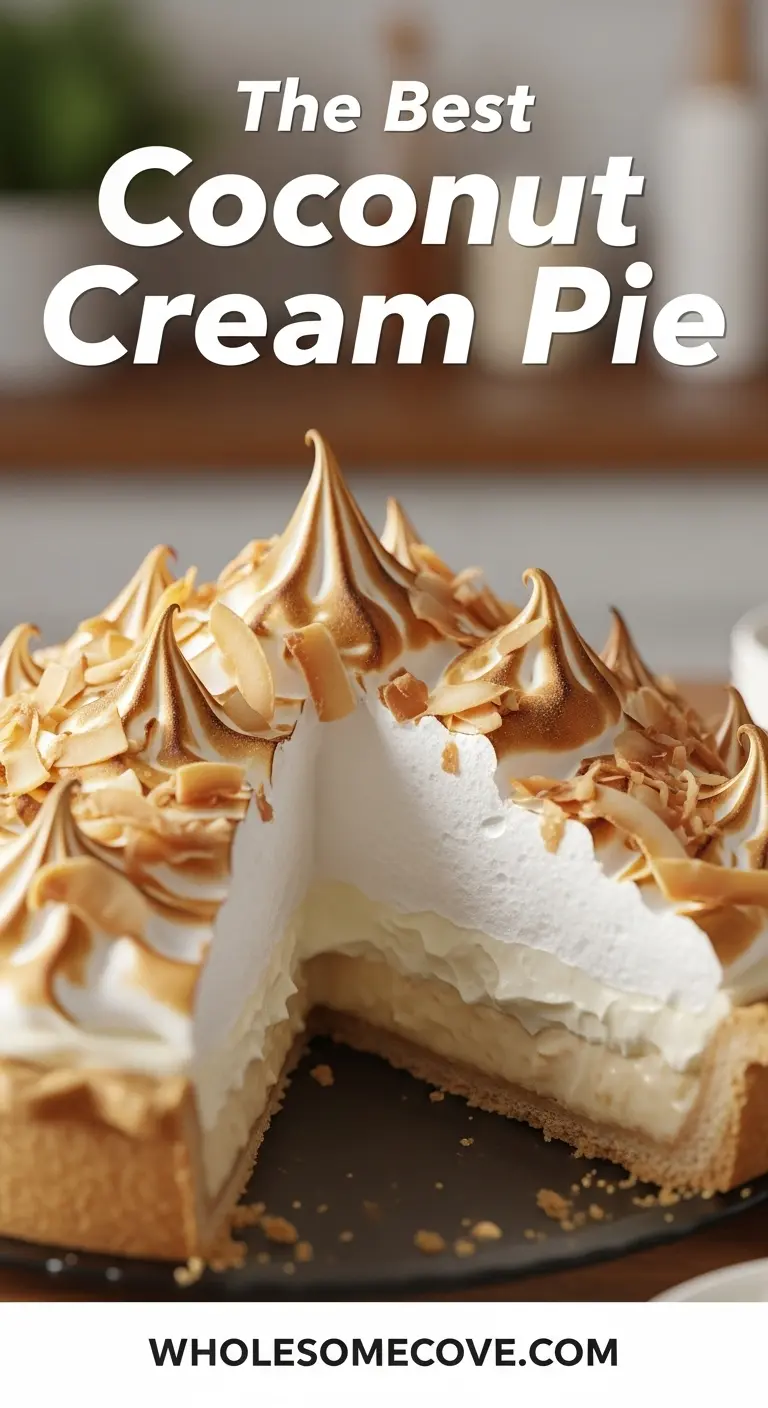 Coconut Cream Pie Recipe | Smooth, Creamy Comfort Dessert