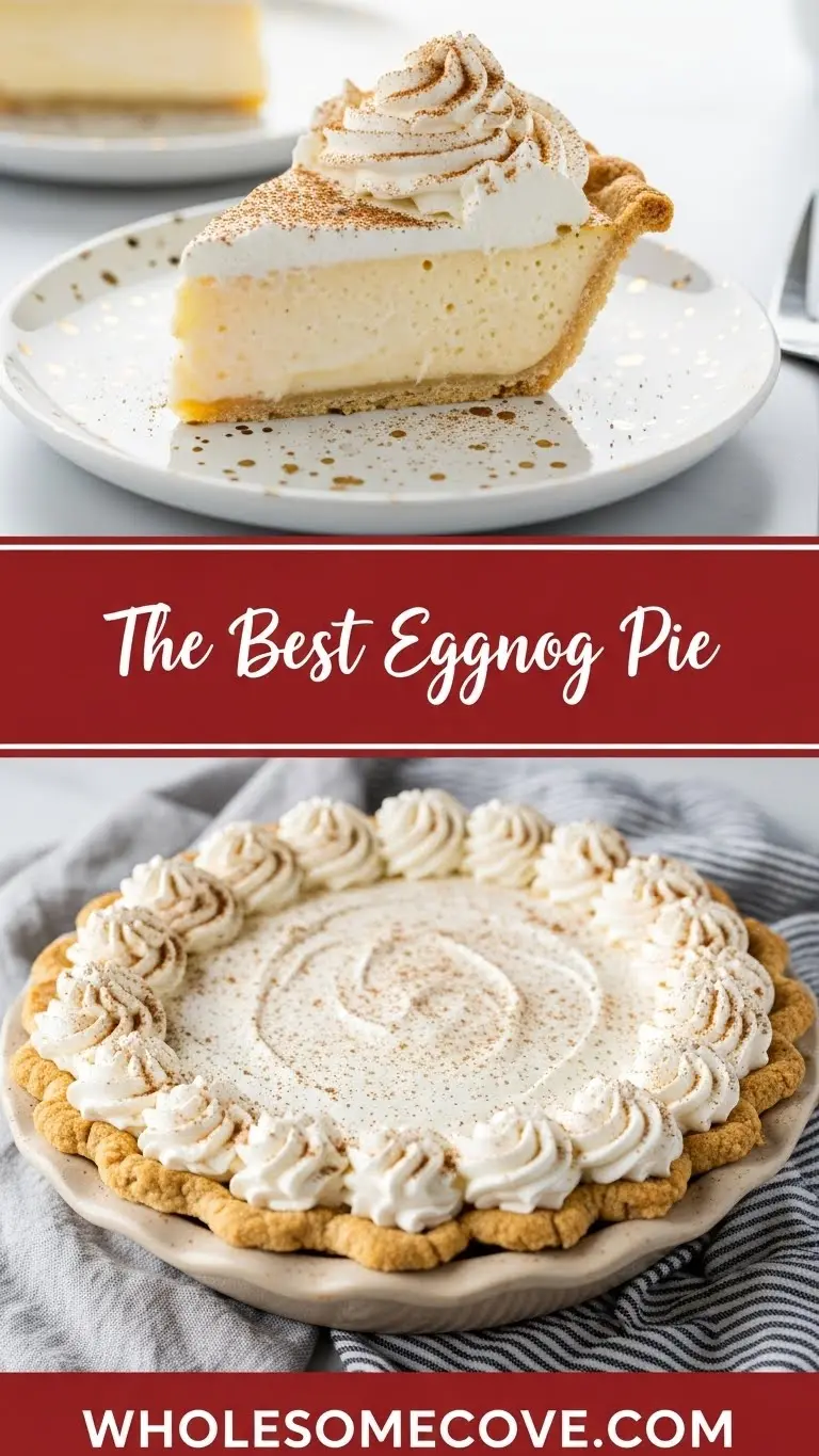 Eggnog Pie Recipe | Light, Creamy Dessert for Holiday Brunch