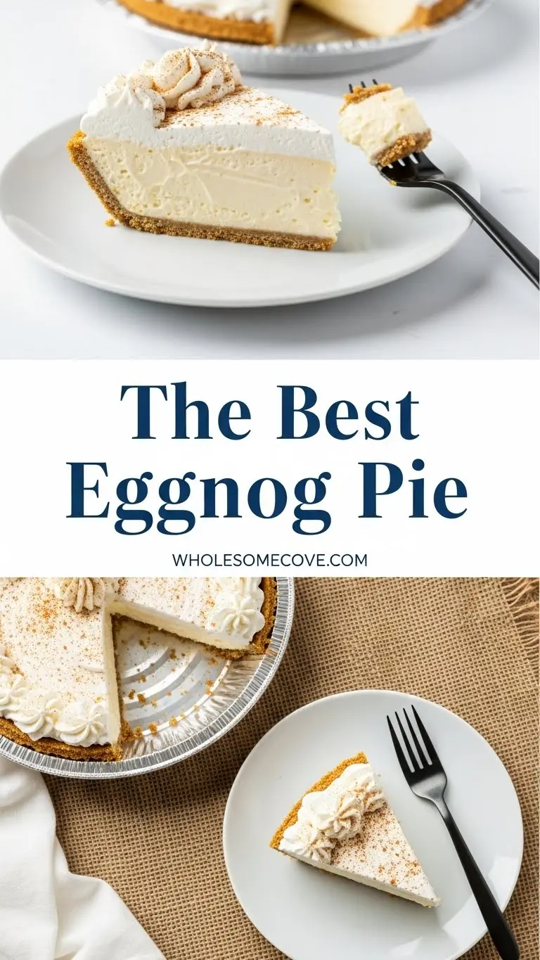 Eggnog Pie Recipe | Smooth, Festive Dessert for Winter Celebrations