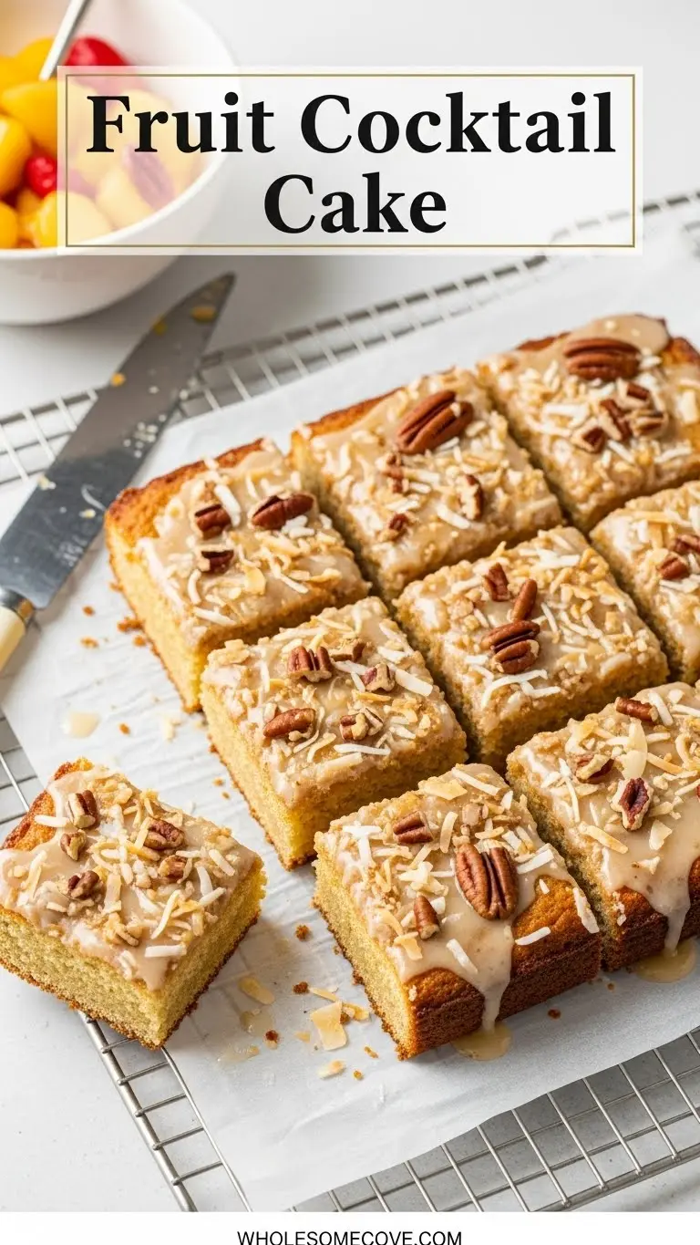 Fruit Cocktail Cake Recipe - Easy Potluck Dessert
