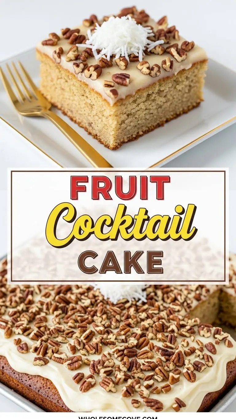 Fruit Cocktail Cake Recipe - Easy Potluck Dessert
