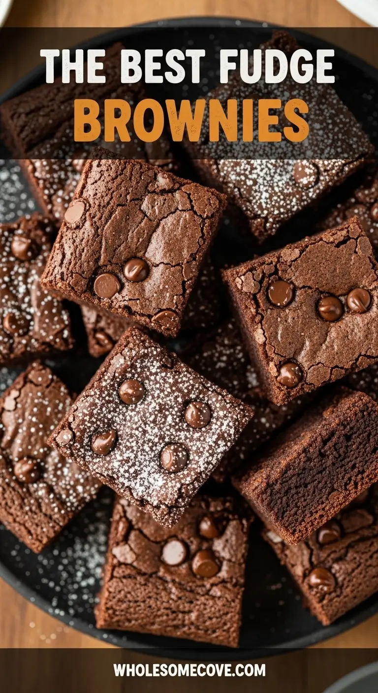 Fudge Brownie Recipe - Ultra Fudgy Chocolate Lover’s Dessert