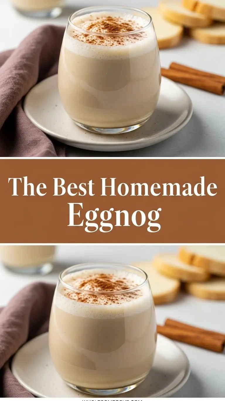 Homemade Eggnog Recipe | Quick Holiday Drink for Last-Minute Festive Celebrations