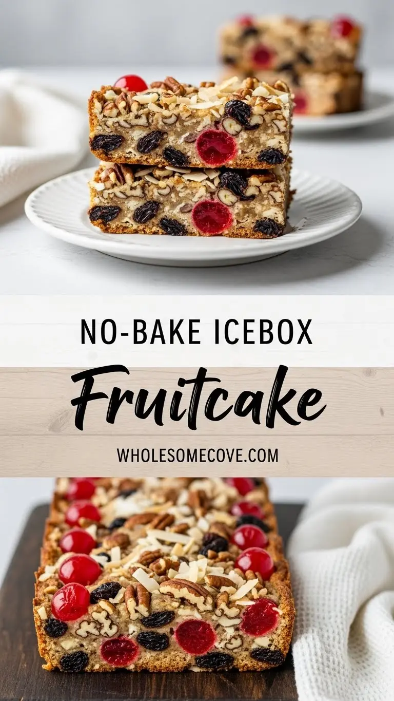 Icebox Fruitcake Recipe | Simple Make-Ahead Freezer Dessert for the Holidays