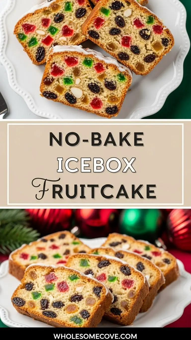 Icebox Fruitcake Recipe | Crowd-Pleasing No-Bake Dessert for Holiday Parties