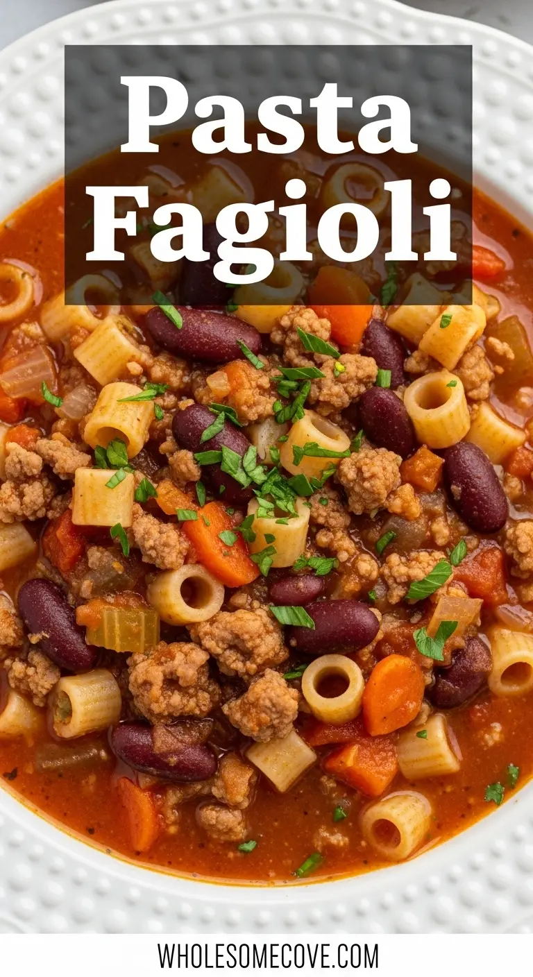 Pasta Fagioli Recipe | Rustic Italian Bean & Pasta Soup