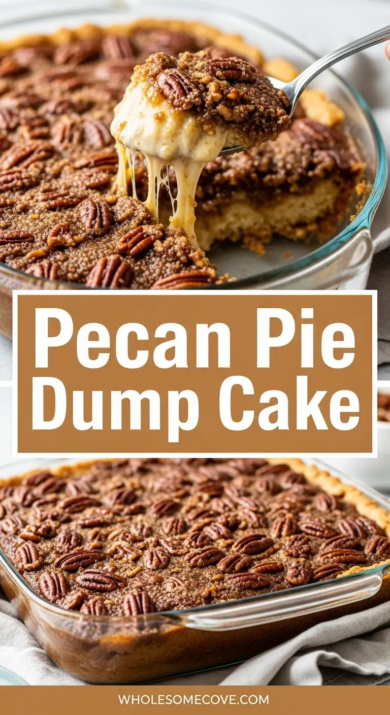 Pecan Pie Dump Cake Recipe | Warm, Cozy & Perfect for Guests