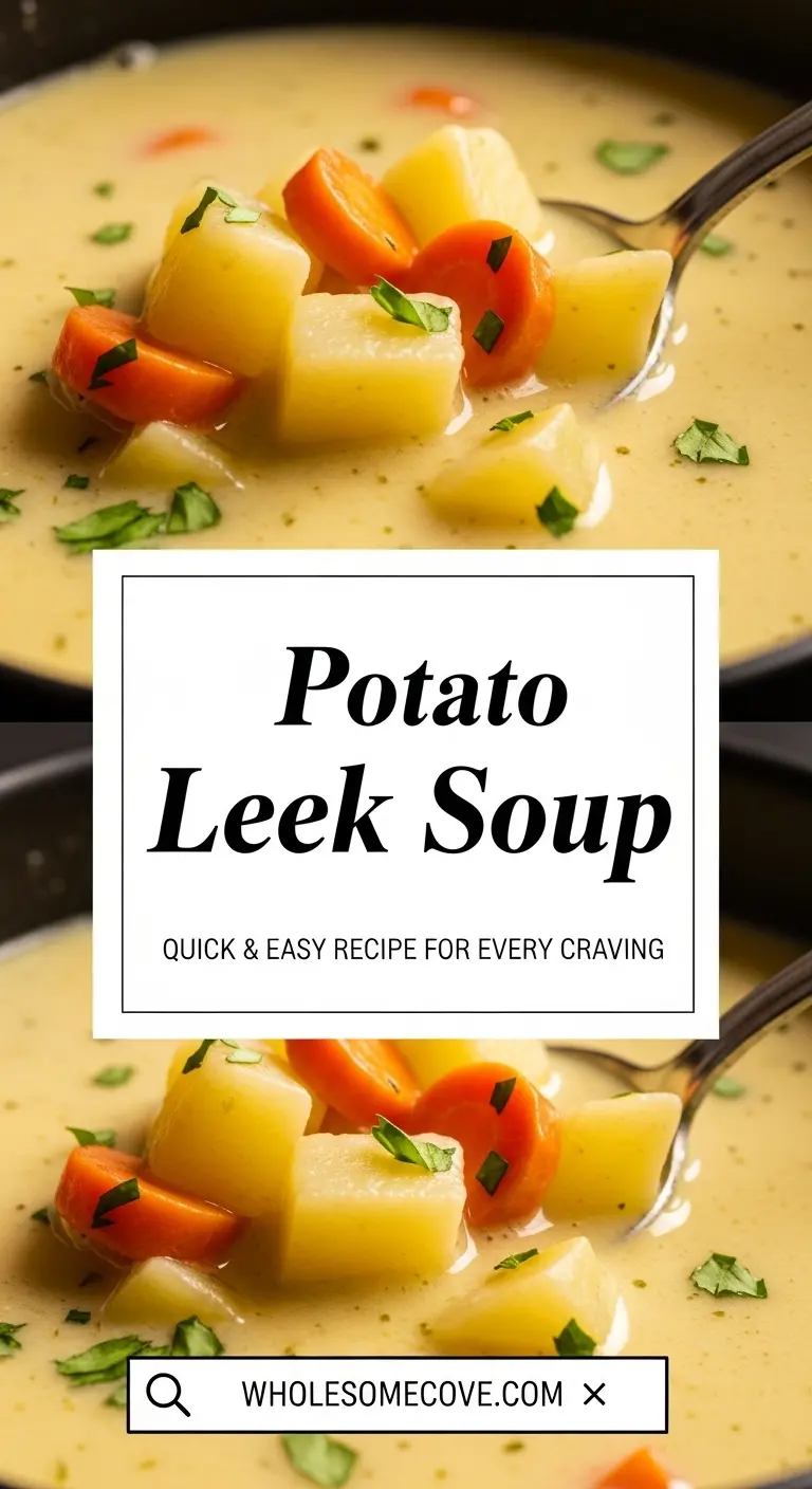 Potato Leek Soup Recipe | Cozy Fall & Winter Meal